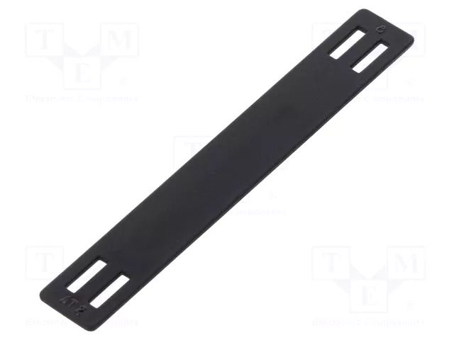 Label; polyamide; black; -40÷85°C; leaded; W: 9mm; L: 63mm HELLERMANNTYTON AT2-N66-BK-C1