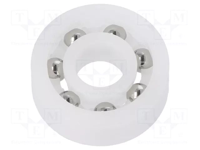 Bearing: ball; Øint: 8mm; Øout: 22mm; W: 7mm; Cage: polyamide IGUS BB-608-B180-30-ES