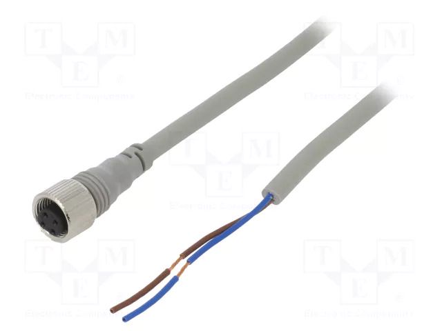 Cable: for sensors/automation; M12; PIN: 2; straight; 2m; plug; CI AUTONICS CIAH2-2