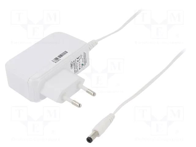 Power supply: switching; mains,plug-in; 12VDC; 1.25A; 15W; 83.3% CELLEVIA POWER CLW-1512-W2E-ER-WH