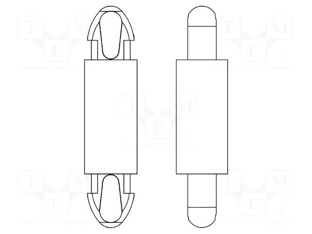 PCB distance; polyamide 66; L: 16mm; latch/latch; black; UL94V-0 DREMEC DR8G817V42827