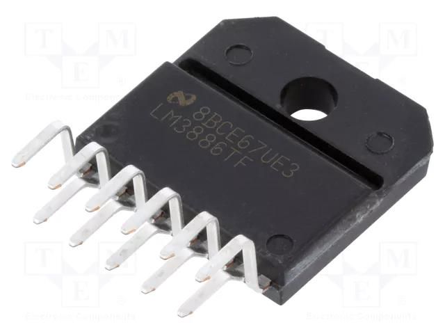 IC: audio amplifier; Pout: 68W; 20÷84VDC; Ch: 1; Amp.class: AB; 4Ω TEXAS INSTRUMENTS LM3886TF/NOPB