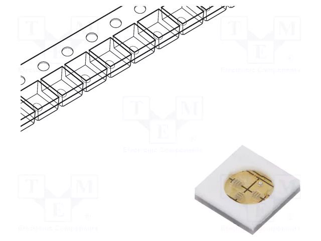 Power LED; UV-C; 4848; 120°; 100mA; 3W; λd: 265÷280nm; 15÷25VDC ProLight Opto PBLA-3CLA-TC