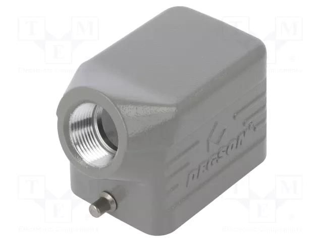 Enclosure for connectors: HDC; angled; size D6B; for cable; IP65 DEGSON ELECTRONICS D6B-SE-2G-PG13.5
