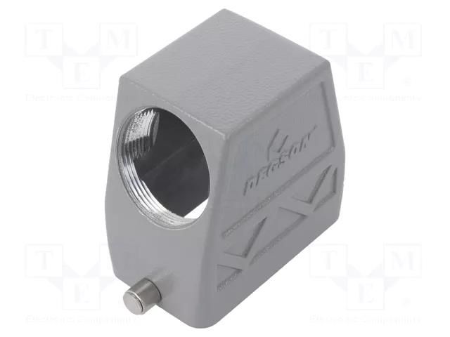 Enclosure: for HDC connectors; size D10B; for cable; for latch DEGSON ELECTRONICS D10B-SEH-2G-PG29