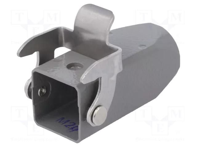 Enclosure for connectors: HDC; straight; size D3A; for cable DEGSON ELECTRONICS D3A-CCT-1L-M20