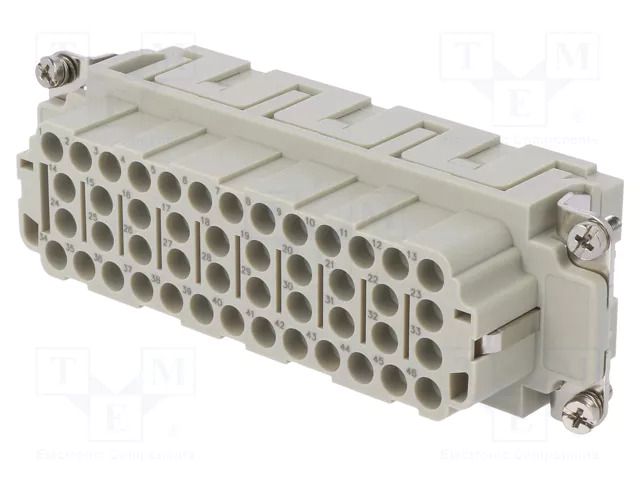 Connector: HDC; contact insert; female; DEE; PIN: 46; 46+PE; crimped DEGSON ELECTRONICS DEE-046-FC