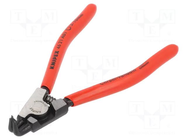 Pliers; for circlip; external; 3÷10mm; Pliers len: 125mm; angular KNIPEX KNP.4621A01