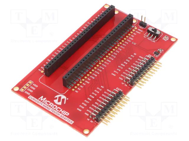 Adapter; Curiosity Nano; Add-on connectors: 2; prototype board MICROCHIP TECHNOLOGY AC80T88A