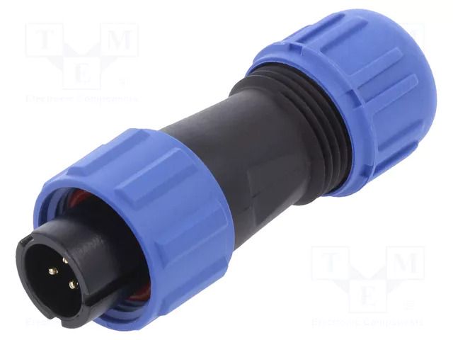 Connector: circular; plug; male; PIN: 3; IP68; SP11; 4÷6.5mm; 5A; 180V WEIPU SP1110/P3I