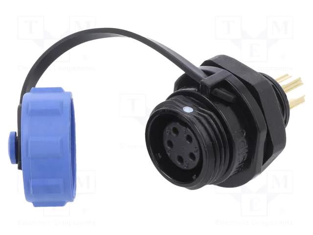 Socket; SP11; female; PIN: 5; with protective cap; IP68; 4÷6.5mm; 3A WEIPU SP1112/S5C