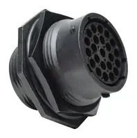 CIRCULAR CONNECTOR, RCPT, 23POS, JAM NUT RTS718N23S03