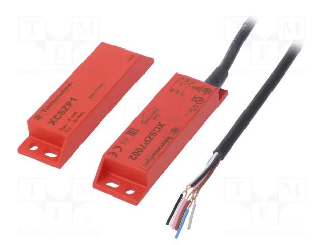 Safety switch: magnetic; XCSDM Standard; NC x2 + NO; IP67; 100mA TELEMECANIQUE SENSORS XCSDMP7002
