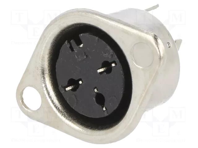Connector: DIN; socket; female; PIN: 3; 180°; straight; soldering CHANGZHOU DAHUA IMP AND EXP (GROUP) CO DC-112