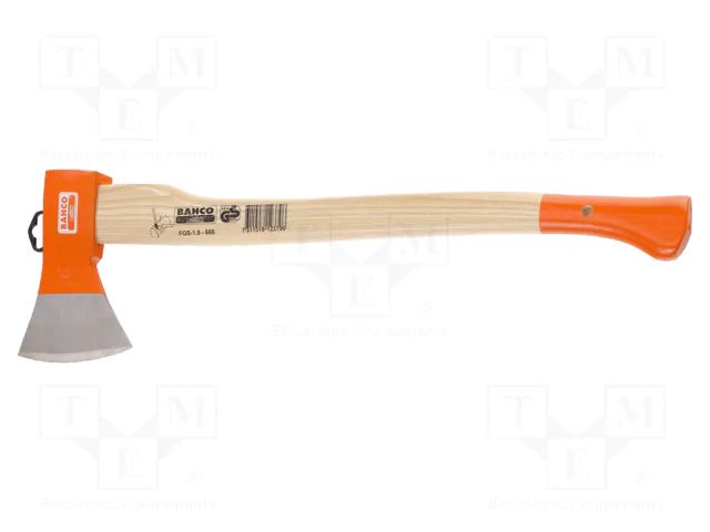 Axe; carbon steel; 600mm; 1.33kg; wood (ash) BAHCO SA.FGS-1.0-600