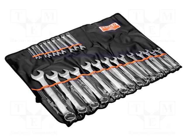 Wrench-set; bent,combination spanner; 24pcs. BAHCO SA.111M/24T