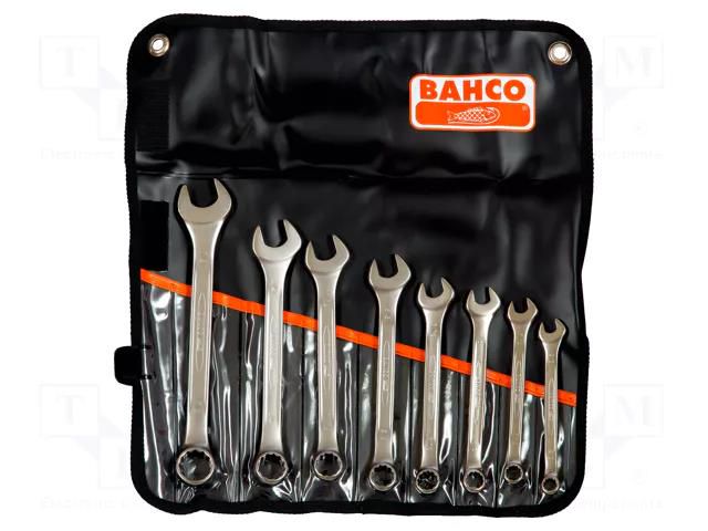 Wrenches set; bent,combination spanner; 8pcs. BAHCO SA.111Z/8T