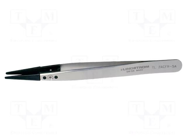 Tweezers; 130mm; Blade tip shape: rounded LINDSTRÖM SA.TL2ACFR-SA