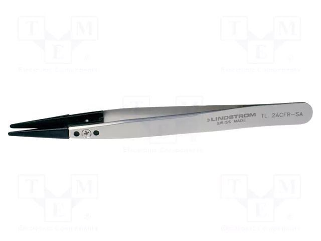 Tweezers; 130mm; Blade tip shape: rounded LINDSTRÖM SA.TL2ACFR-SA
