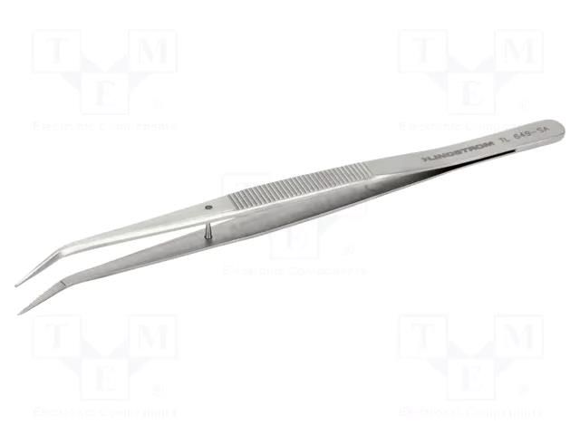 Tweezers; 155mm; Blades: curved,narrowed; Blade tip shape: sharp LINDSTRÖM SA.TL649-SA