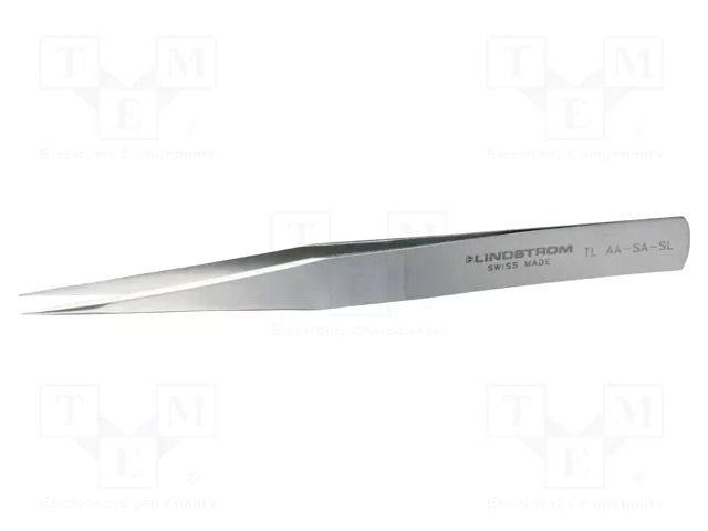 Tweezers; 130mm; Blade tip shape: sharp; non-magnetic LINDSTRÖM SA.TLAA-SA-SL