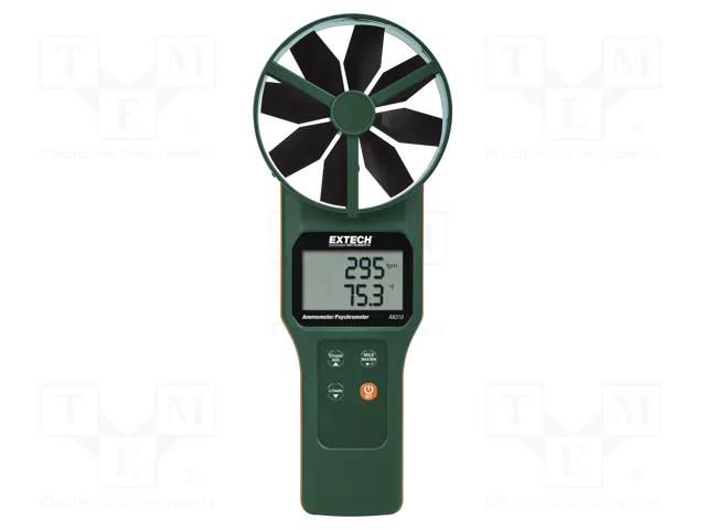 Thermoanemometer; LCD; (4000); Vel.measur.resol: 0.01m/s EXTECH AN310