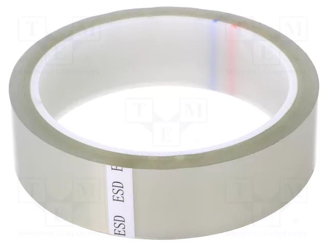 Tape: packaging; ESD; L: 33m; W: 25mm; Thk: 50um; colourless; <1GΩ STATICTEC PRT-STP1325