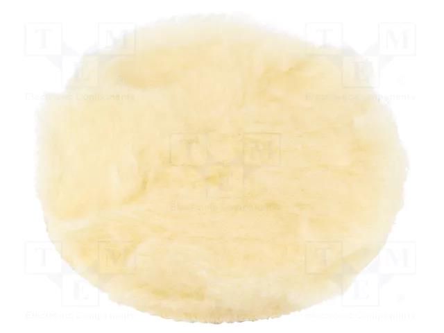 Polishing disk; lambswool; Mounting: bur; Ø125mm WOLFCRAFT WF2224000