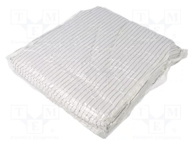 Cleaning cloth: cloth; ESD; polyester; cleanroom; L: 229mm; W: 229mm STATICTEC PRT-STCL11109