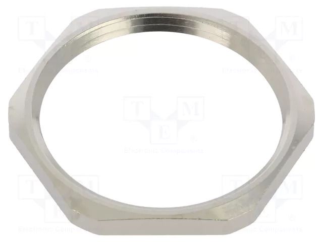 Nut; PG29; brass; Thk: 4mm; Spanner: 41mm; Thread: PG; Plating: nickel HUMMEL HUMMEL-1161290001