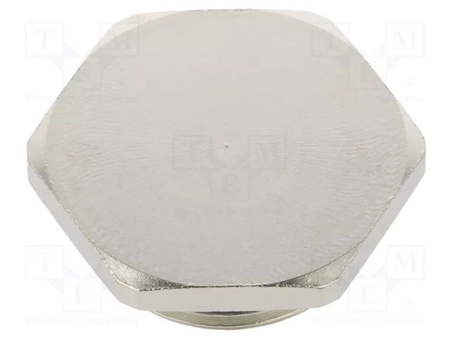 Stopper; M25; 1.5; IP68; brass; Plating: nickel; V-NE-Ms; -20÷95°C HUMMEL HUMMEL-1156250050