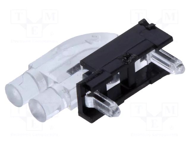 Fiber for LED; Ø2mm; No.of mod: 2; round; Front: convex MENTOR 1296.2012