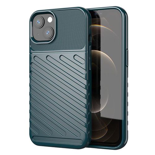 Thunder Case Flexible Tough Rugged Cover TPU Case for iPhone 13 mini green, Hurtel 9145576217054 9145576217054
