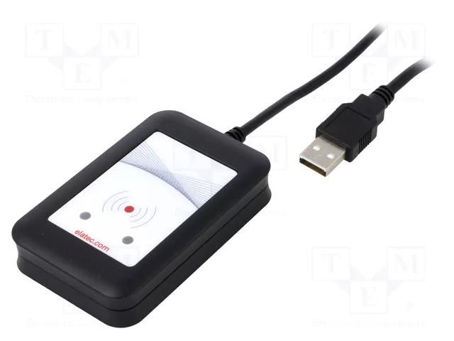 RFID reader; 4.3÷5.5V; USB; antenna; Range: 100mm; 88x56x18.5mm ELATEC T4BT-FB4BEL6-PI