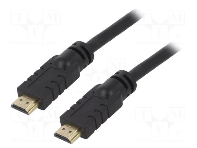 Cable; HDMI plug,both sides; 15m; black; HDMI 1.4 AKYGA AK-HD-150A