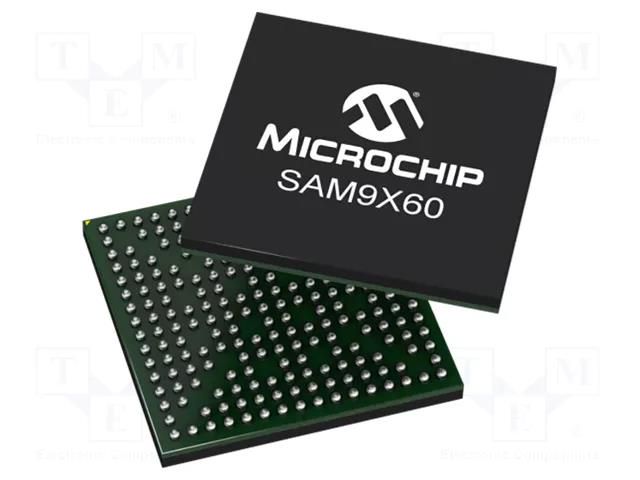 IC: ARM microprocessor; ARM926; 1.02÷1.21VDC; TFBGA233; 68kBSRAM MICROCHIP TECHNOLOGY SAM9X60D1G-I/4FB