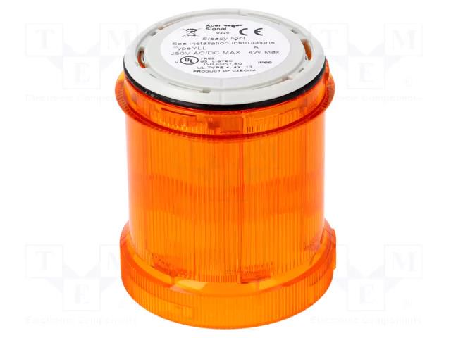 Signaller: lighting; bulb BA15D; orange; 12÷250VDC; 12÷250VAC AUER SIGNAL 901001900