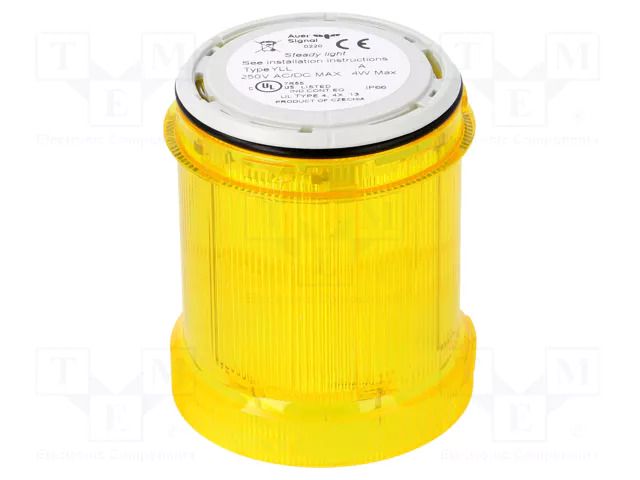 Module: light signaller; yellow; bulb BA15D; 12÷250VDC; 12÷250VAC AUER SIGNAL 901007900
