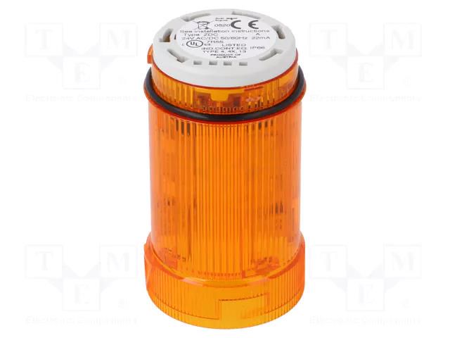 Module: light signaller; orange; LED; 24VDC; 24VAC; IP66; Ø40x77mm AUER SIGNAL 902011405