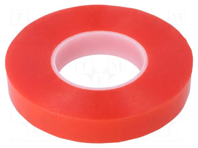 Tape: fixing; W: 25mm; L: 50m; Thk: 0.22mm; modified acryl; red IPT N220E-25-50