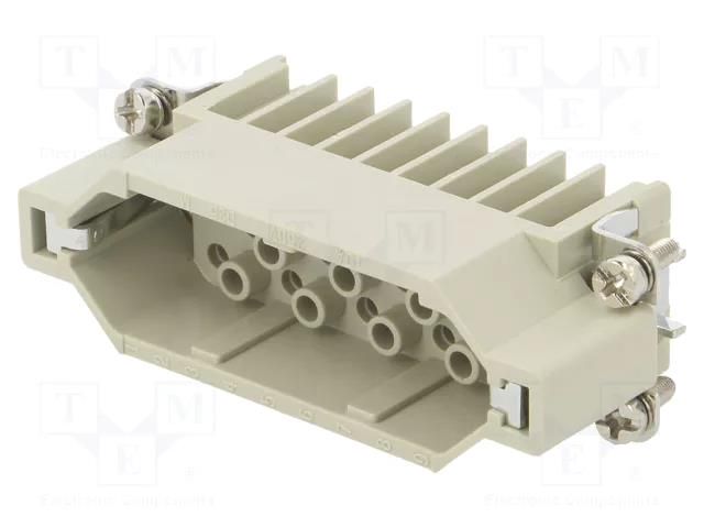 Connector: HDC; contact insert; male; DD; PIN: 25; 25+PE; size D16A DEGSON ELECTRONICS DD-025-MC