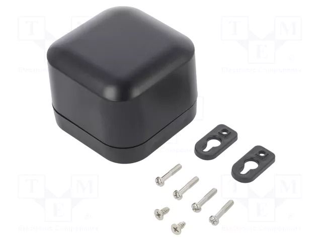 Enclosure: multipurpose; X: 80mm; Y: 80mm; Z: 60mm; polycarbonate HAMMOND HM-1557BA2BK