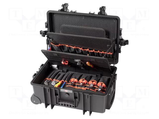 Kit: general purpose; for electricians; Robust45; case; 63pcs. KNIPEX KNP.002137