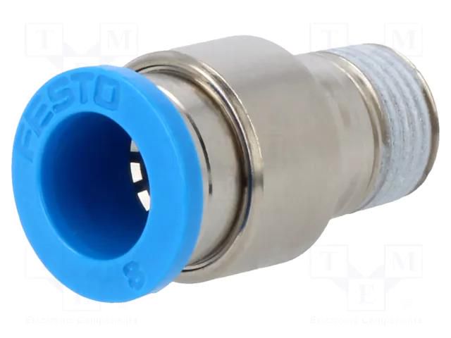 Push-in fitting; straight; -0.95÷6bar; Gasket: NBR caoutchouc; QS FESTO QS-1/8-8-I