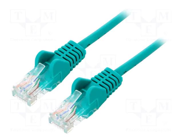 Patch cord; RJ45 plug,both sides; U/UTP; 5e; stranded; CCA; PVC Goobay U/UTP5-CCA-075GR