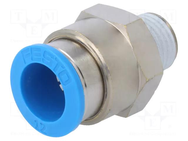 Push-in fitting; straight; -0.95÷6bar; Gasket: NBR caoutchouc; QS FESTO QS-1/4-12