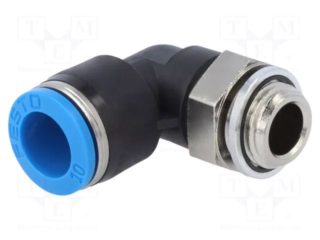 Push-in fitting; angled 90°; -0.95÷6bar; Gasket: NBR caoutchouc FESTO QSL-G1/4-10