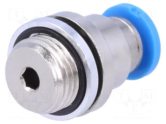 Push-in fitting; straight; -0.95÷6bar; Gasket: NBR caoutchouc; QS FESTO QS-G1/8-4-I