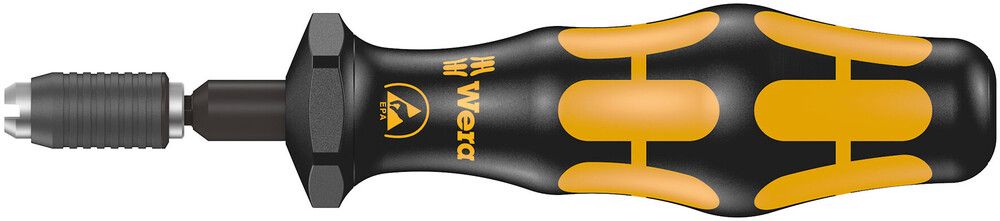 7400 ESD series Kraftform Torque screwdrivers, with factory pre-set value (0.1-1.0 Nm) and quick-release chuck, 7456 ESDx0.3x0.3-1.0, Wera 05074828001
