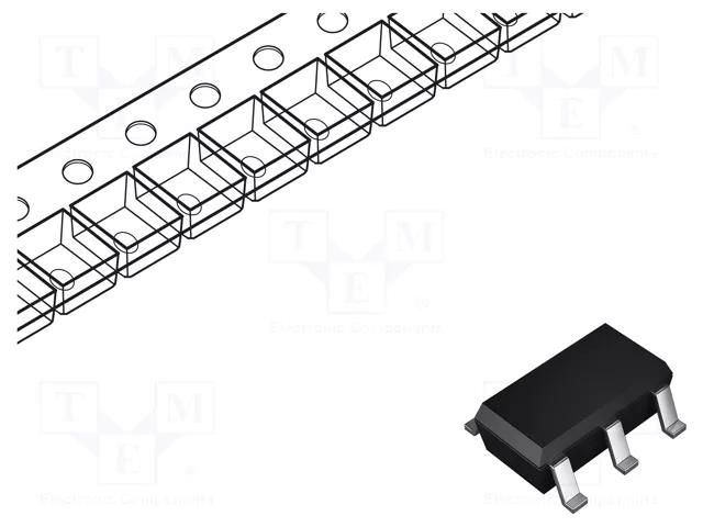 IC: power switch; high-side; 2.3A; Ch: 1; P-Channel; SMD; SuperSOT-6 ONSEMI FDC6330L